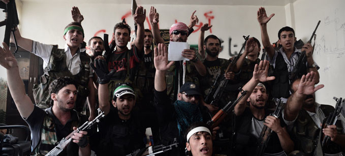 Halep’te Suriyeli muhalif savaşçılar, 29 Ağustos 2012