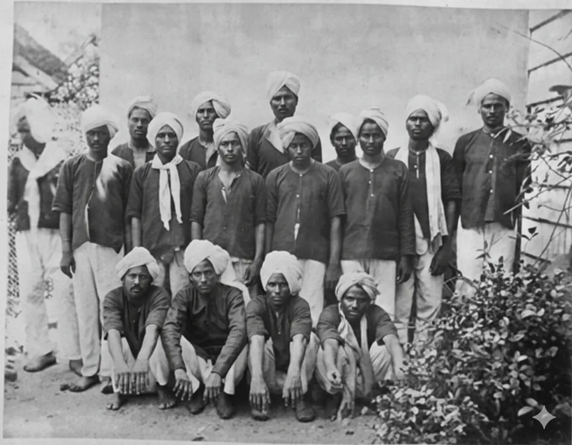 Hindistan’dan bölgeye getirilen bazı Hindistanlılar.